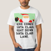 Bowling Weihnachten T-Shirt (Vorderseite)