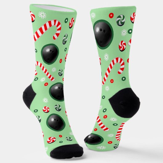 Bowling-Weihnachts-Feiertags-Geschenk-Socken Socken (Gewinkelt)