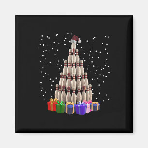Bowling Weihnachtsbaum Funny Xmas Matching Family Magnet