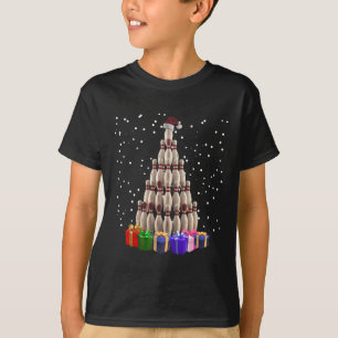 Bowling Weihnachtsbaum Funny Xmas Matching Family T-Shirt