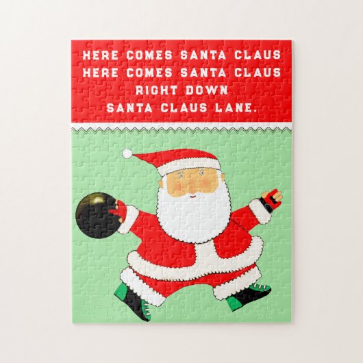 Bowling Weihnachtsfeiertag Puzzle (Vertikal)