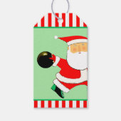Bowling Weihnachtsfeiertagsgeschenk Tags Geschenkanhänger (Vorderseite)