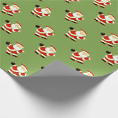 Bowling Weihnachtsgeschenk Geschenkpapier (Ecke)