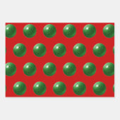 Bowling Weihnachtsgeschenk Geschenkpapier Set (Vorderseite 3)