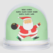 Bowling Weihnachtsgeschenk Schneekugeln (Vorderseite)