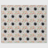 Bowling Weihnachtsgeschenk Wrapping Paper Geschenkpapier (Flach)