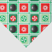Bowling Weihnachtsgeschenkpapier Seidenpapier (Ausschnitt)