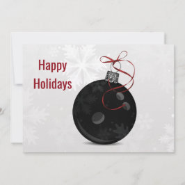 Bowling Weihnachtskarten Feiertagskarte