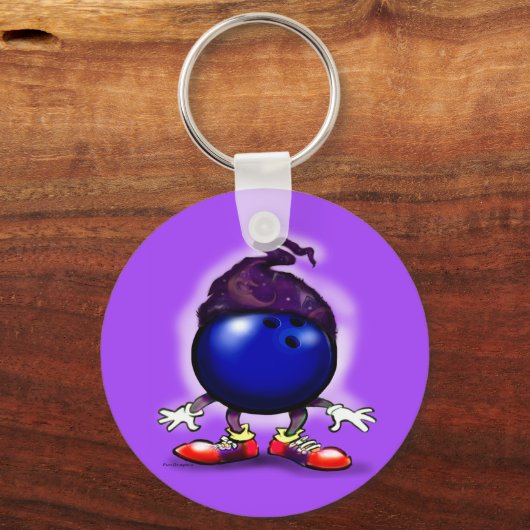 Bowling Wizard Schlüsselanhänger (Vorderseite)