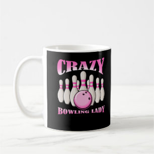 Bowling Woman Female Niedlich Bowler Lady Kaffeetasse