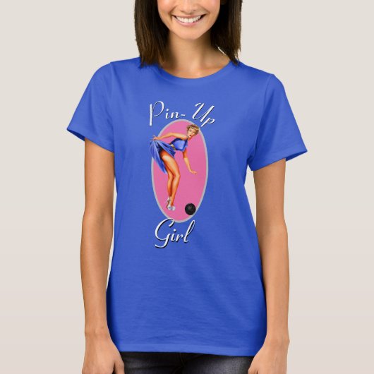 Bowling Women's Sportswear Button-Up Girl Custom T T-Shirt (Vorderseite)