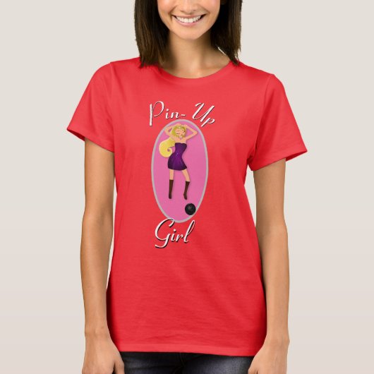 Bowling Women's Sportswear Button-Up Girl Custom T T-Shirt (Vorderseite)