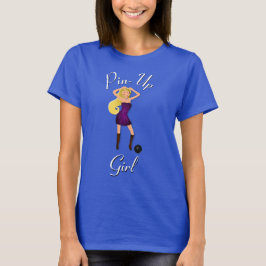 Bowling Women's Sportswear Button-Up Girl Custom T T-Shirt