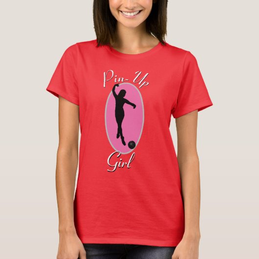 Bowling Women's Sportswear Button-Up Girl Custom T T-Shirt (Vorderseite)