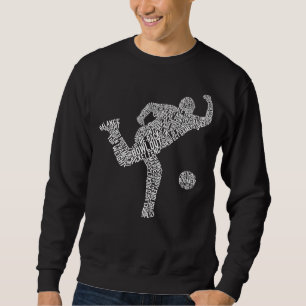 Bowling Word Art, Bowler Typografie Sweatshirt