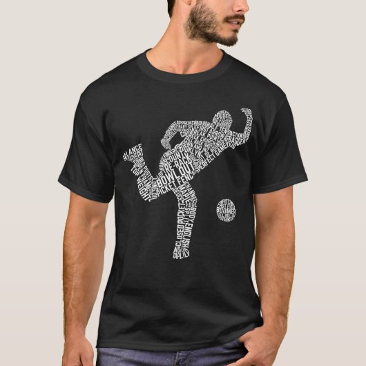 Bowling Word Art, Bowler Typografie T-Shirt (Vorderseite)