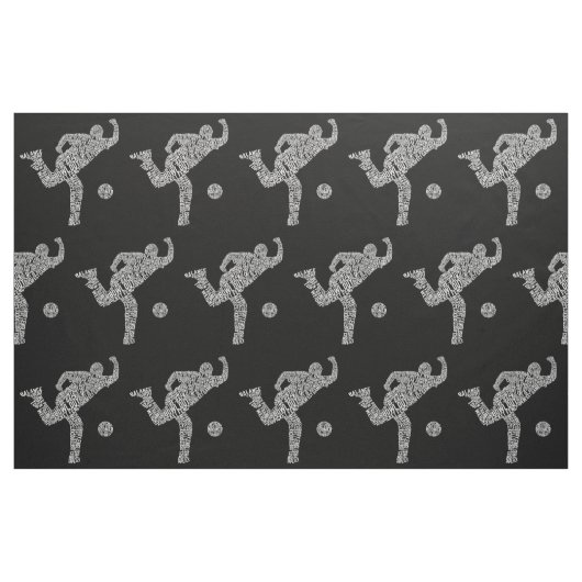 Bowling Word Art, Bowler Wordle Stoff (Fat Quarter (45,7 x 55,9 cm))