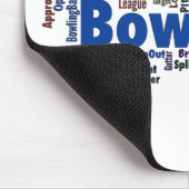 Bowling Word Cloud Mousepad (Ecke)
