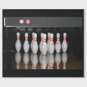 Bowling Wrapping Paper Geschenkpapier (Flach)