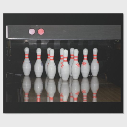 Bowling Wrapping Paper Geschenkpapier (Flach)