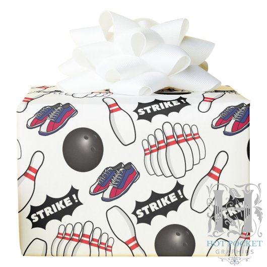Bowling Wrapping Paper Geschenkpapier