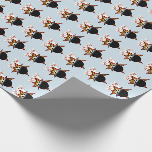 Bowling Wrapping Paper Geschenkpapier (Ecke)