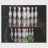 Bowling Wrapping Paper Geschenkpapier (Flach)