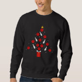 Bowling Xmas Tree Holiday Bowling Christmas Sweatshirt (Vorderseite)
