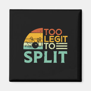 Bowling zu Legit, um das lustige Sprichwort Bowler Magnet