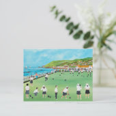 Bowling zu Newlyn Green Postkarte (Stehend Vorderseite)