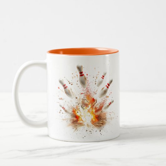 Bowling Zweifarbige Tasse (Links)