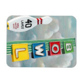 Bowlingbahn-Kunstwerk Magnet (Horizontal)