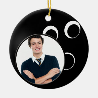 Bowlingball-Foto Keramikornament