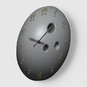 Bowlingball Große Wanduhr (Winkel)