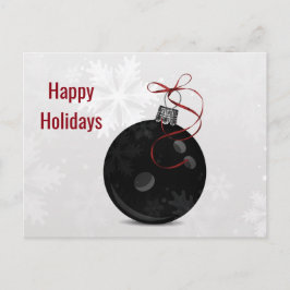Bowlingball Holiday Gruß Feiertagspostkarte