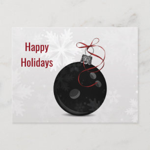 Bowlingball Holiday Gruß Feiertagspostkarte