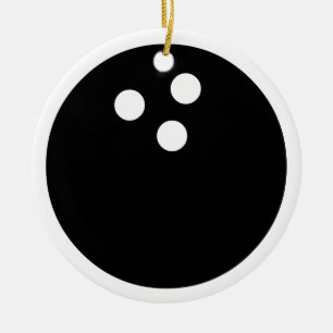 Bowlingball Keramik Ornament