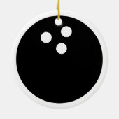 Bowlingball Keramik Ornament (Hinten)