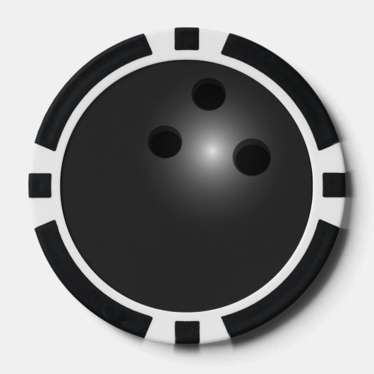 Bowlingball-Poker Pokerchips (Vorderseite)
