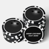 Bowlingball-Poker Pokerchips (Stapel)