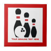 Bowlingball und Buttone Fliese (Vorderseite)