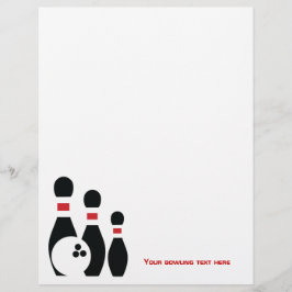 Bowlingball und Buttone Flyer