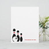 Bowlingball und Buttone Flyer (Stehend Vorderseite)