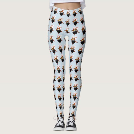 Bowlingball und Buttone Leggings (Vorderseite)