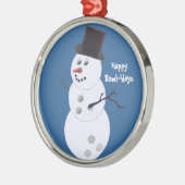 Bowlingbowlers-Weihnachtsgeschenk-Verzierung Keramik Ornament (Links)