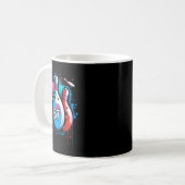 Bowlingkugel 67 Six Seven Alpha Slang 6 7 Meme Kin Kaffeetasse (Vorderseite Links)