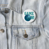 Bowlingkugel Blau Button (Beispiel)