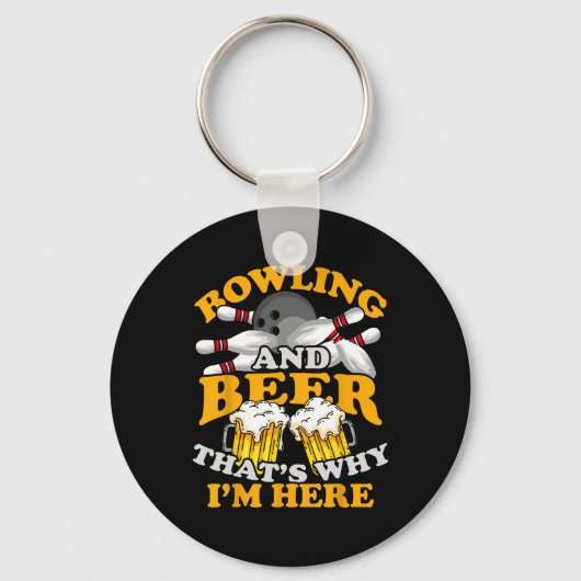 Bowlingkugel Bowler Bowl Team Strike Schlüsselanhänger (Vorderseite)