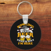 Bowlingkugel Bowler Bowl Team Strike Schlüsselanhänger (Vorderseite)