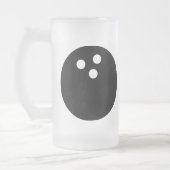 Bowlingkugel Mattglas Bierglas (Links)